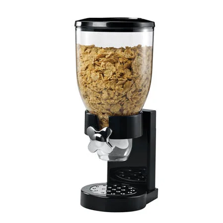 Black 17.5-oz Cereal Dispenser with Portion Control