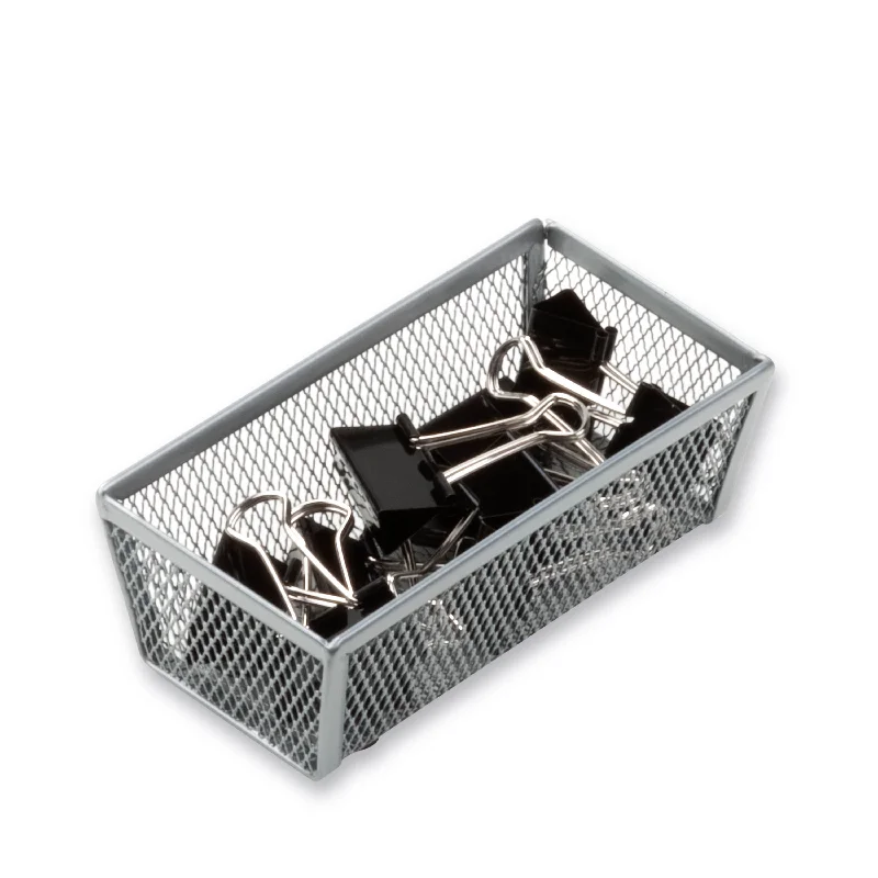 Silver 6" x 3" Wire Mesh Drawer Organizer