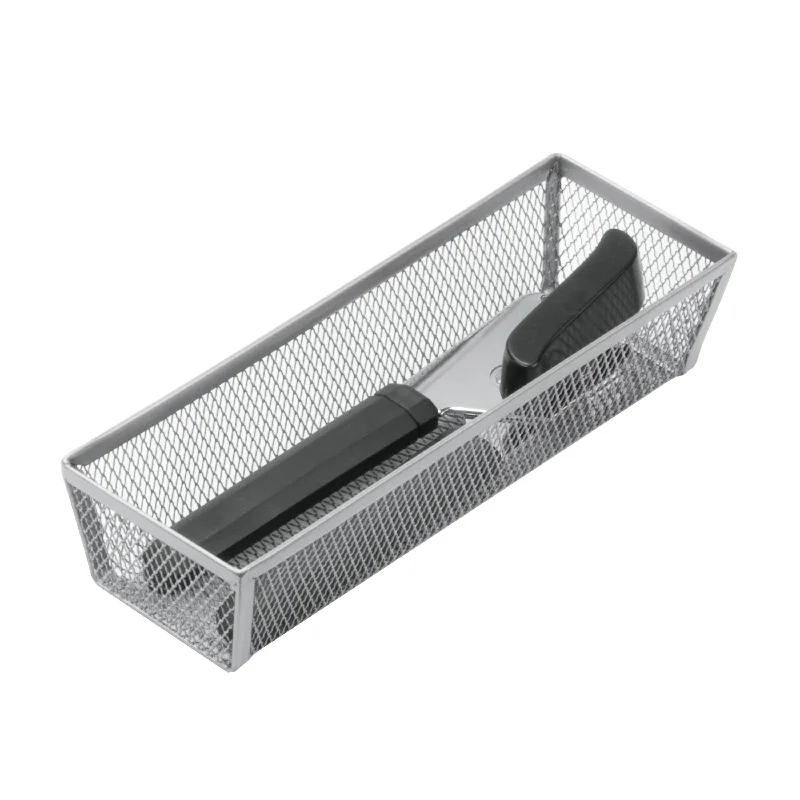 Silver 3'' x 9'' Mesh Drawer Organizer