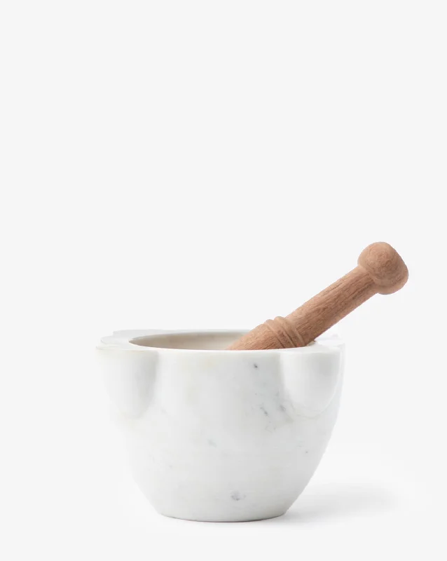 Avignon Marble Mortar & Pestle