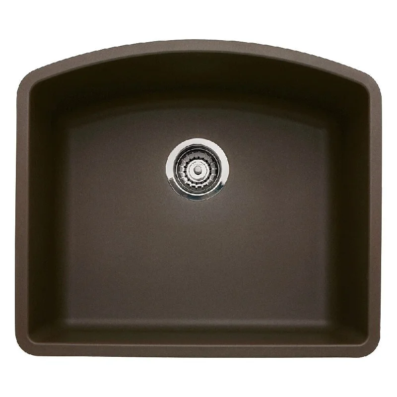 Blanco Diamond 20.813-In X 24-In Single-Basin Granite Undermount Kitchen Sink - 24" x 20.82" x 10"