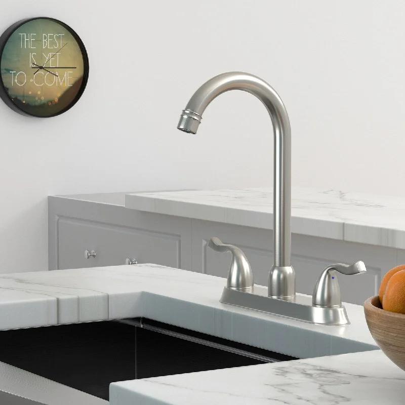 Kitchen Sink Faucet with 2 Handles, 3-Hole Installation