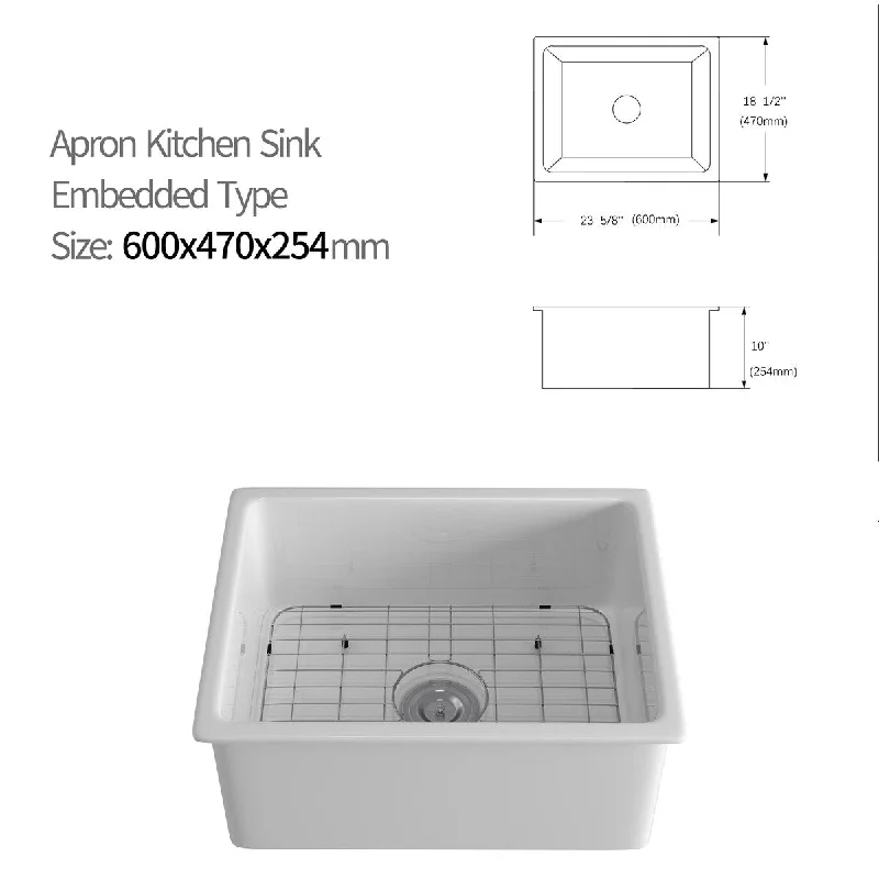 Kitchen Sink Single Deep Bowl Drop-in Sink