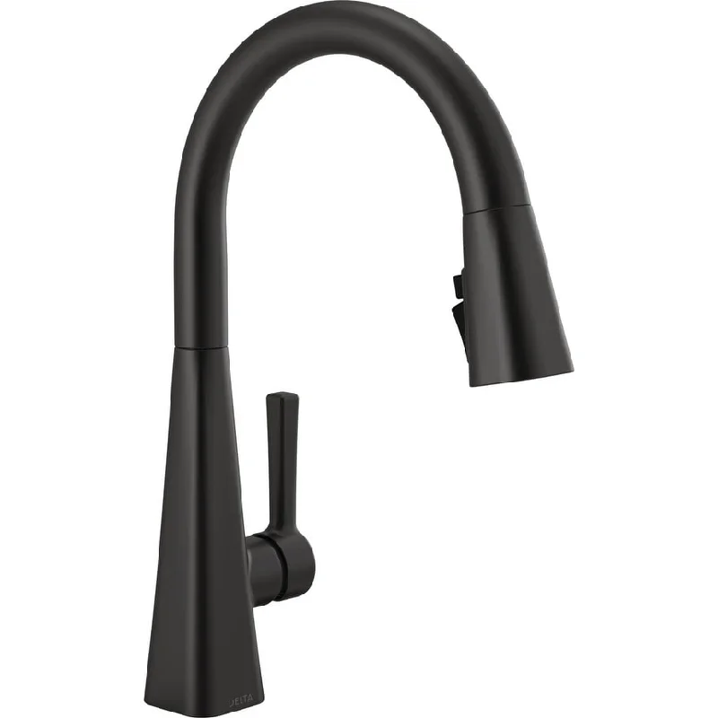 Lenta Matte Black Kitchen Faucet Black, Kitchen Faucets with Pull Down Sprayer, Kitchen Sink Faucet, Magnetic Docking Spray Head