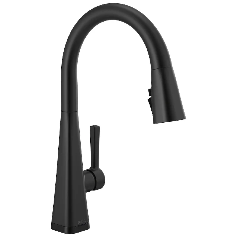 Lenta Matte Black Kitchen Faucet Touch, Touch Kitchen Faucets with Pull Down Sprayer, Kitchen Sink Faucet, Touch2O Technology