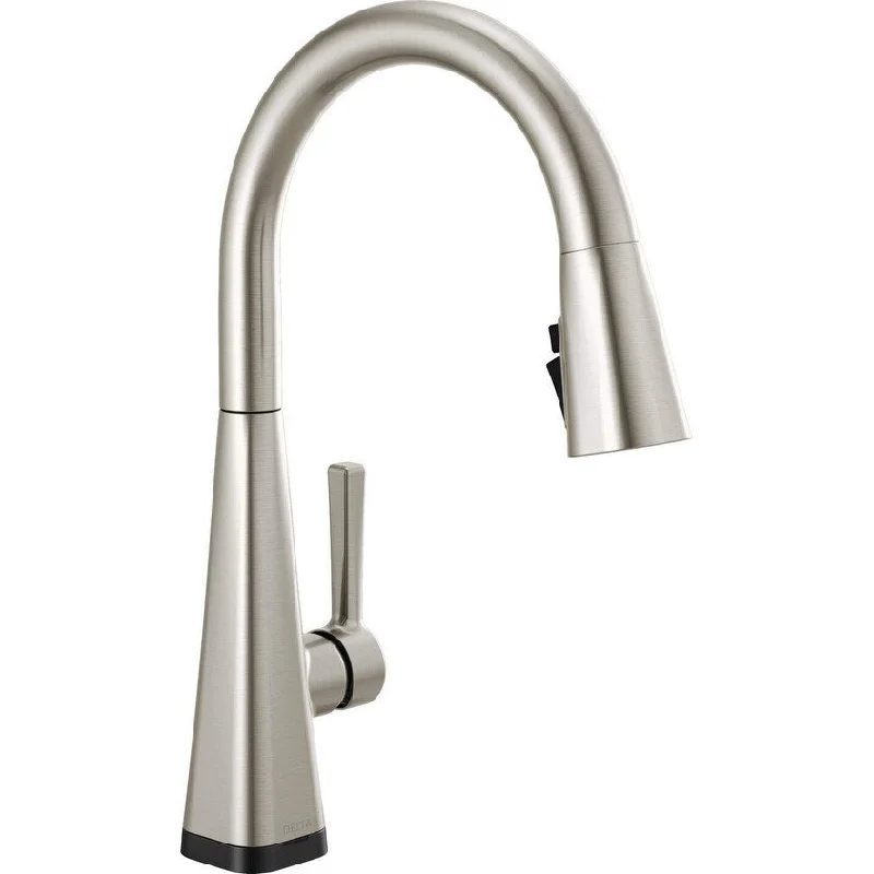 Lenta Touch Kitchen Faucet Brushed Nickel, Kitchen Sink Faucets with Pull Down Sprayer, Touch2O Technology