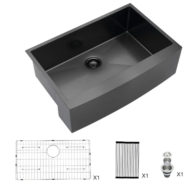 Single Bowl Stainless Steel Farmhouse Kitchen Sink - 36 x 21 x 10