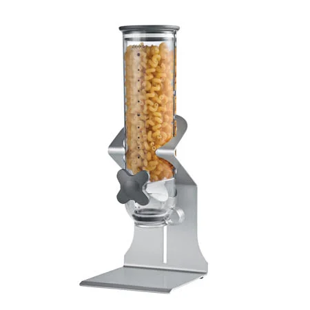 Silver Single Canister Commercial Cereal Dispenser