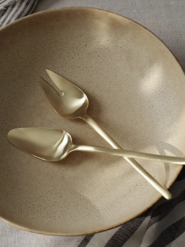 Sintra Matt Champagne Salad Servers