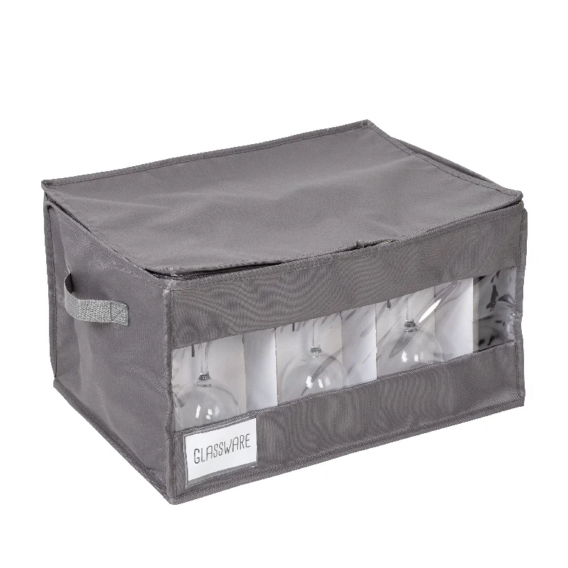 Gray Stemware Storage Box