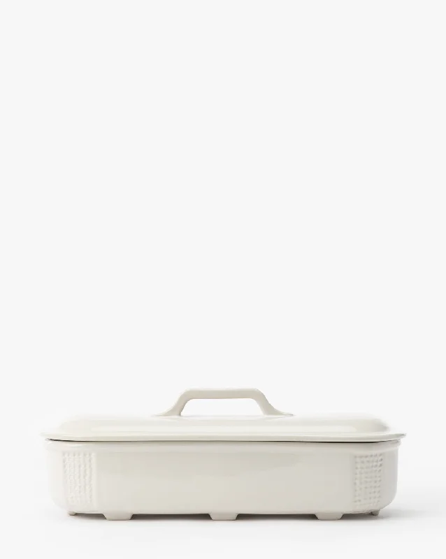 Stoneware Baking Dish in Matte White