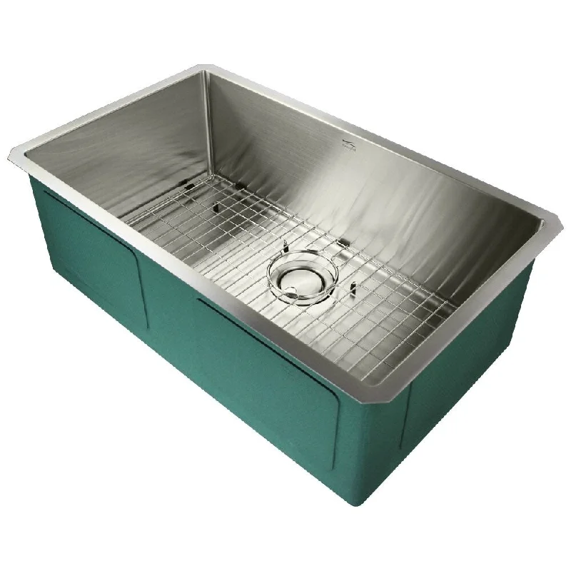 Transolid Diamond Stainless Steel 30-in Undermount Kitchen Sink - 18" X 30" X 10"