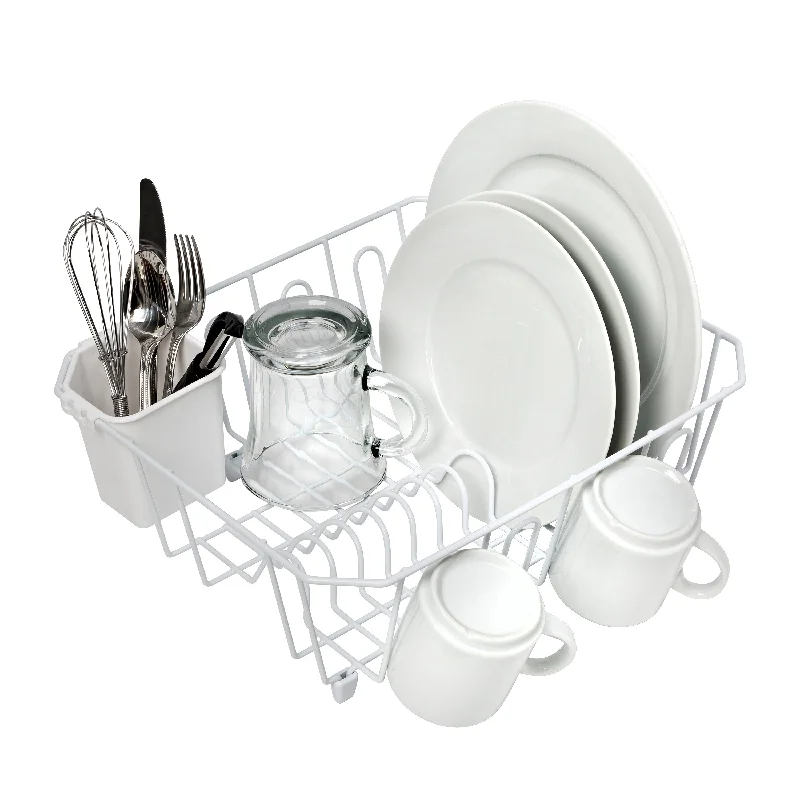 White Wire Dish Drying Rack