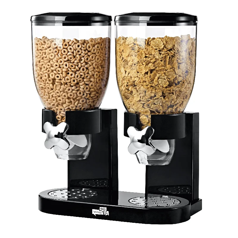 Black Zevro Double Cereal Dispenser