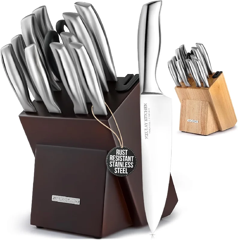 12 Piece Stainless Steel Kitchen Knife Set