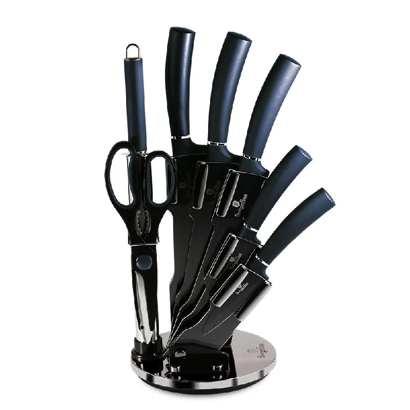 8-Piece Knife Set w/ Acrylic Stand Aquamarine Collection