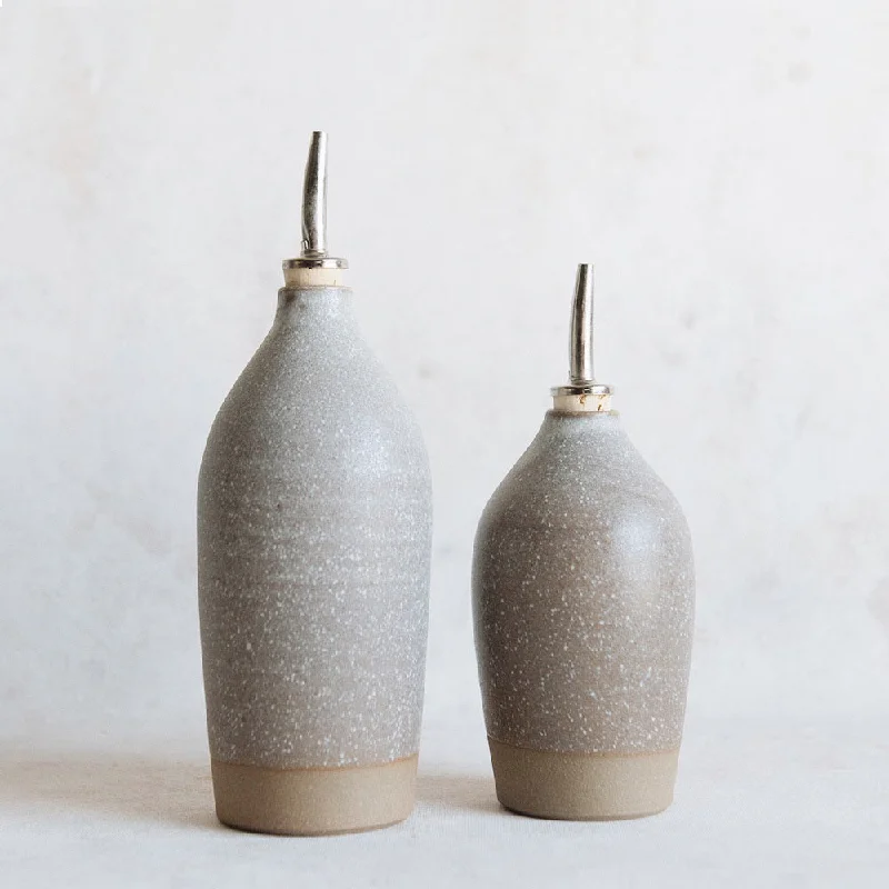 Ceramic Oil Bottle - Dark