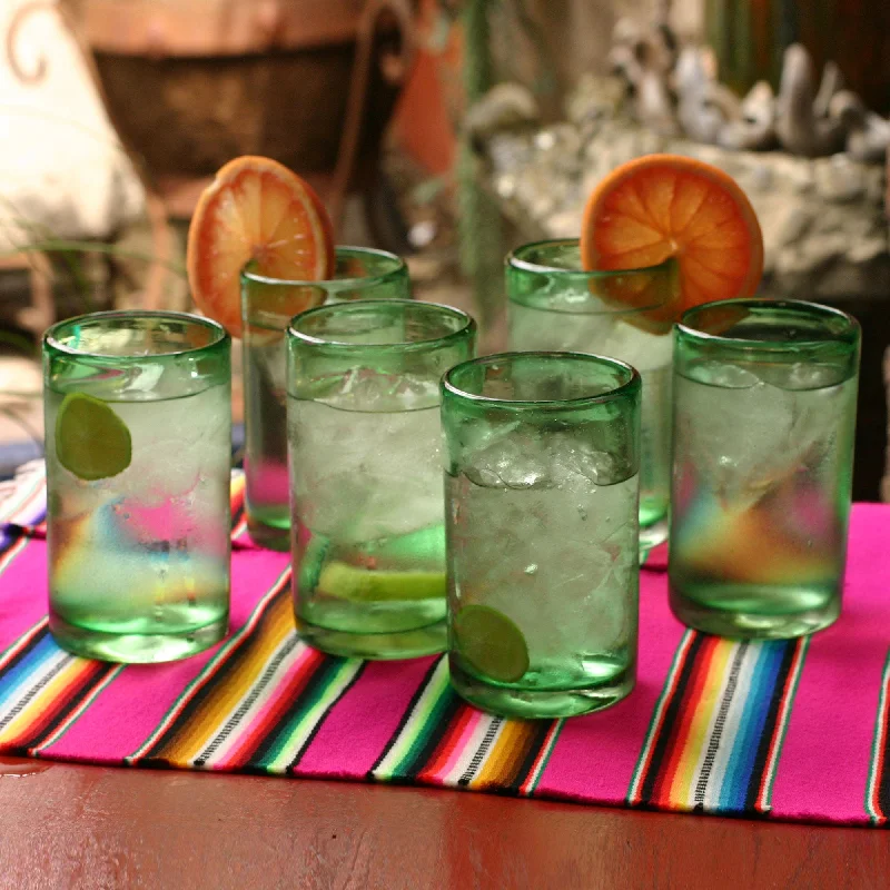 Emerald Green Glass Cocktail Drinkware