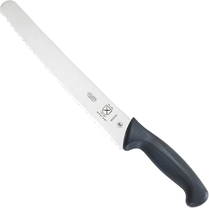 M23210 Millennia Black Handle, 10-Inch Wide Wavy Edge, Bread Knife