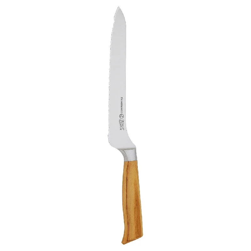 Messermeister Oliva Elite 8-Inch Scalloped Offset Knife