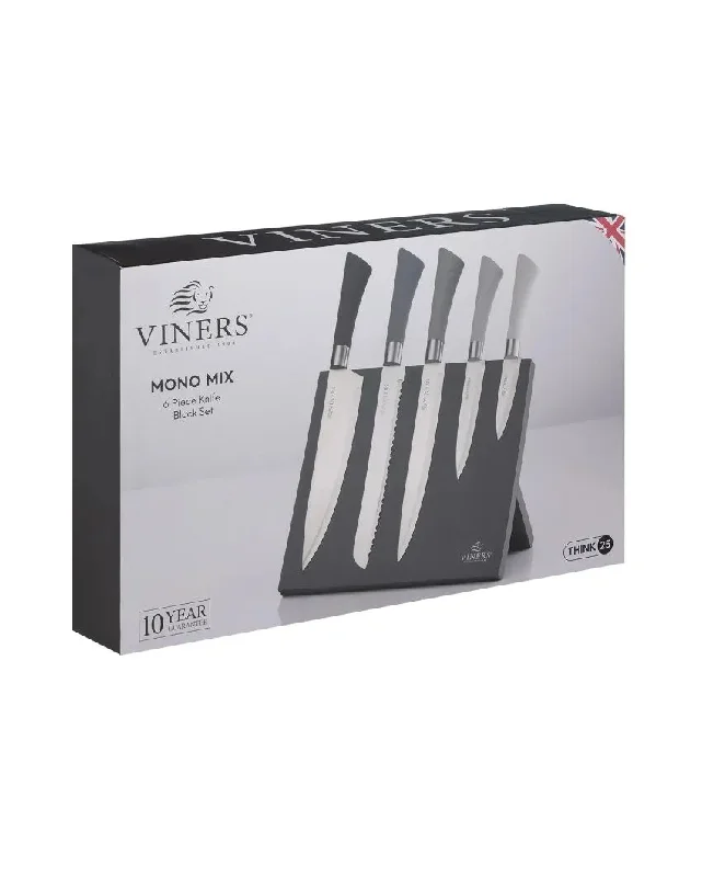 Mono Mix Knife Block Giftbox Set | 6 Pcs