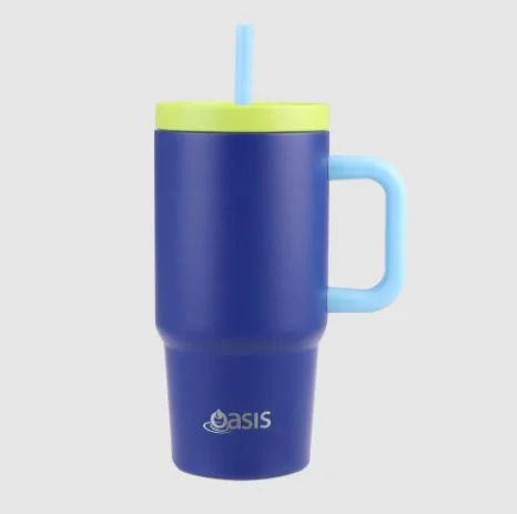 Oasis Stainless Double Wall Insulated "junior Commuter" Travel Tumbler 700ml - Peacock Blue