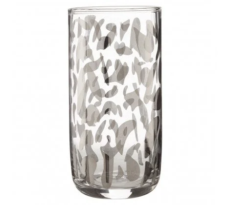 PREMIER S/2 HI BALL GLASS DIVA PRINT SILVER - 1404786