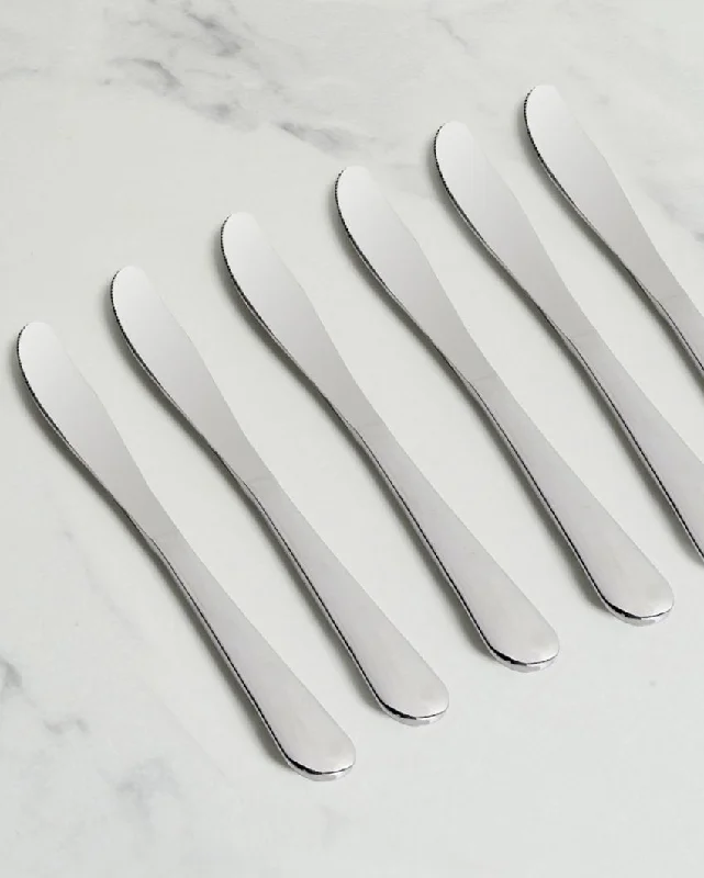 Sleek High-Gloss Stainless Steel Dinner Knife Set | 9 Inches