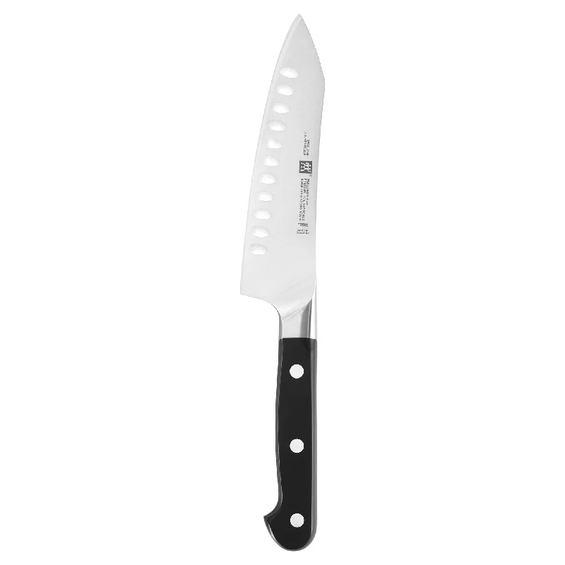 ZWILLING Pro Hollow Edge Rocking Santoku Knife